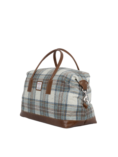 Harris Tweed Luggage Bag - A0259 (Tan Leather)