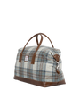 Harris Tweed Luggage Bag - A0259 (Tan Leather)