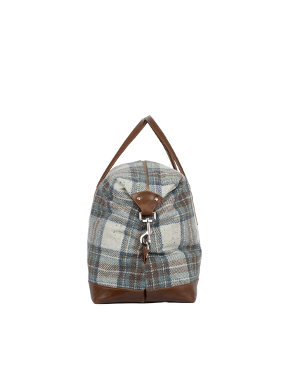 Harris Tweed Luggage Bag - A0259 (Tan Leather)
