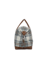 Harris Tweed Luggage Bag - A0259 (Tan Leather)