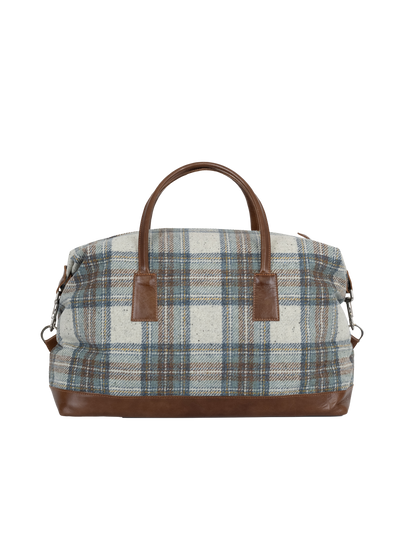 Harris Tweed Luggage Bag - A0259 (Tan Leather)