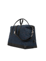 Harris Tweed Luggage Bag - A0260 (Black Leather)