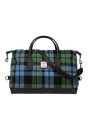 Harris Tweed Luggage Bag - A0261 (Black Leather)