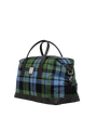 Harris Tweed Luggage Bag - A0261 (Black Leather)