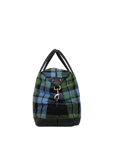 Harris Tweed Luggage Bag - A0261 (Black Leather)