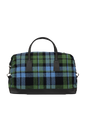 Harris Tweed Luggage Bag - A0261 (Black Leather)