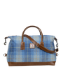 Harris Tweed Luggage Bag - A069 (Tan Leather)