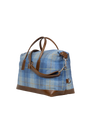 Harris Tweed Luggage Bag - A069 (Tan Leather)