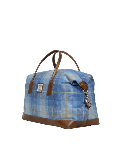 Harris Tweed Luggage Bag - A069 (Tan Leather)