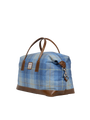 Harris Tweed Luggage Bag - A069 (Tan Leather)