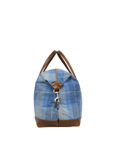 Harris Tweed Luggage Bag - A069 (Tan Leather)