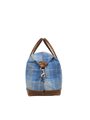 Harris Tweed Luggage Bag - A069 (Tan Leather)
