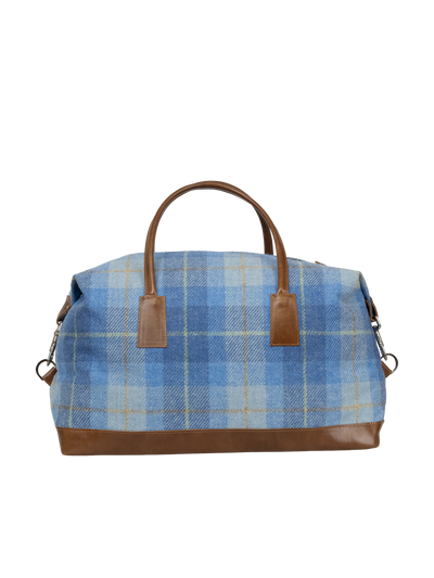 Harris Tweed Luggage Bag - A069 (Tan Leather)