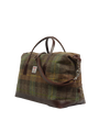 Harris Tweed Luggage Bag - A086 (Brown Leather)