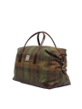 Harris Tweed Luggage Bag - A086 (Brown Leather)