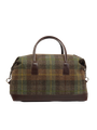 Harris Tweed Luggage Bag - A086 (Brown Leather)