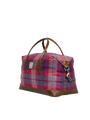 Harris Tweed Luggage Bag - A088 (Tan Leather)