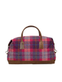 Harris Tweed Luggage Bag - A088 (Tan Leather)
