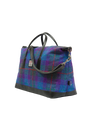 Harris Tweed Luggage Bag - A089 (Black Leather)
