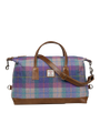 Harris Tweed Luggage Bag - A093 (Tan Leather)