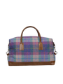 Harris Tweed Luggage Bag - A093 (Tan Leather)