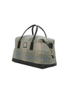 Harris Tweed Luggage Bag - A095 (Black Leather)