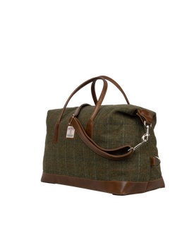 Harris Tweed Luggage Bag - HB103 (Tan Leather)