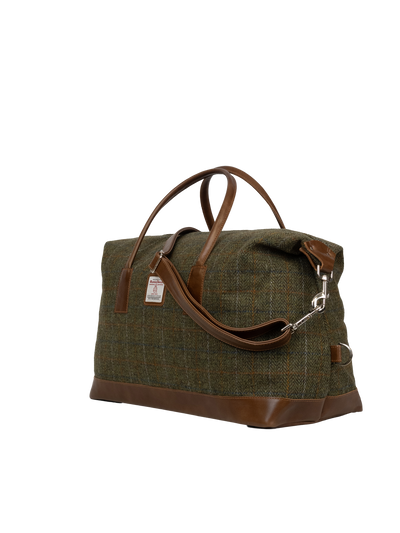 Harris Tweed Luggage Bag - HB103 (Tan Leather)