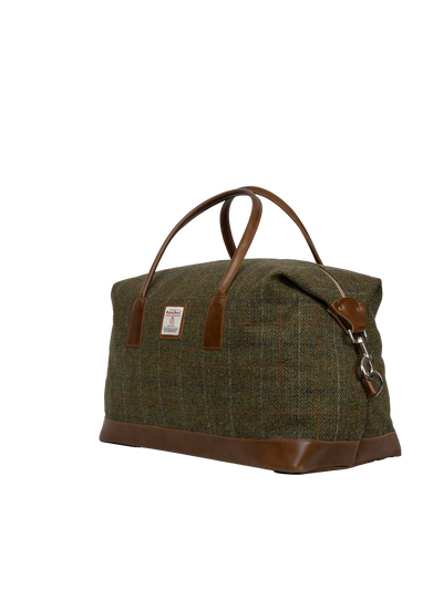Harris Tweed Luggage Bag - HB103 (Tan Leather)