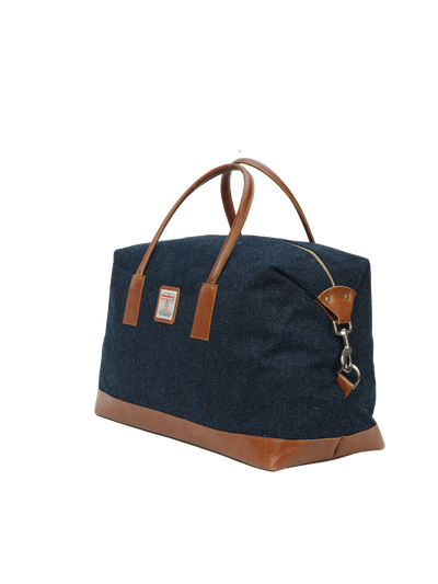Harris Tweed Luggage Bag HB104 (Tan Leather)
