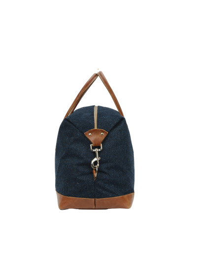 Harris Tweed Luggage Bag HB104 (Tan Leather)