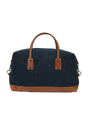 Harris Tweed Luggage Bag HB104 (Tan Leather)