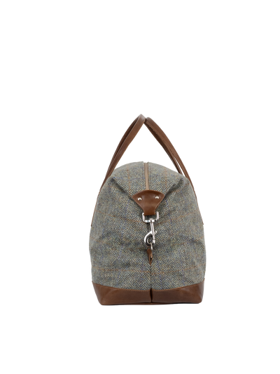 Harris Tweed Luggage Bag - HB107 (Tan Leather)