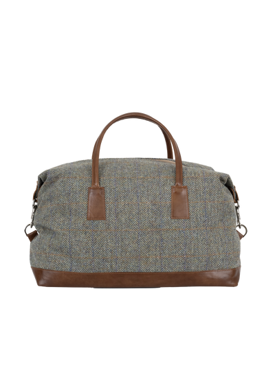 Harris Tweed Luggage Bag - HB107 (Tan Leather)