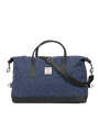 Harris Tweed Luggage Bag - HB136 (Black Leather)