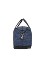 Harris Tweed Luggage Bag - HB136 (Black Leather)