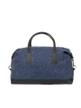 Harris Tweed Luggage Bag - HB136 (Black Leather)