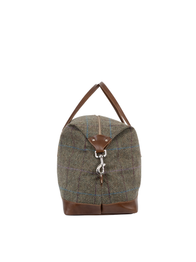 Harris Tweed Luggage Bag - HB162 (Tan Leather)