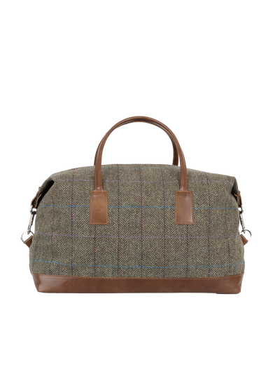 Harris Tweed Luggage Bag - HB162 (Tan Leather)