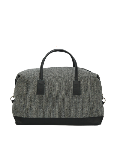 Harris Tweed Luggage Bag HB1 (Black Leather)