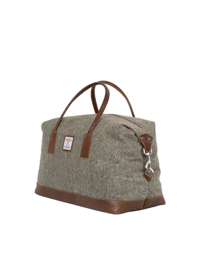 Harris Tweed Luggage Bag - HB52 (Tan Leather)