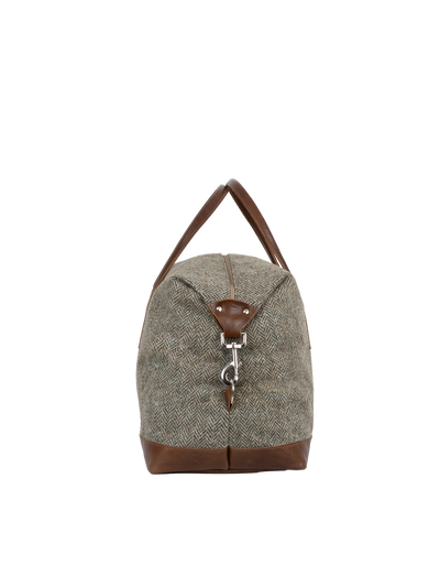 Harris Tweed Luggage Bag - HB52 (Tan Leather)