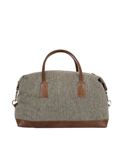 Harris Tweed Luggage Bag - HB52 (Tan Leather)
