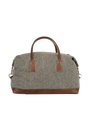 Harris Tweed Luggage Bag - HB52 (Tan Leather)
