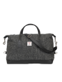Harris Tweed Luggage Bag - HB64 (Black Leather)
