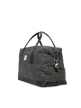 Harris Tweed Luggage Bag - HB64 (Black Leather)