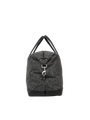 Harris Tweed Luggage Bag - HB64 (Black Leather)