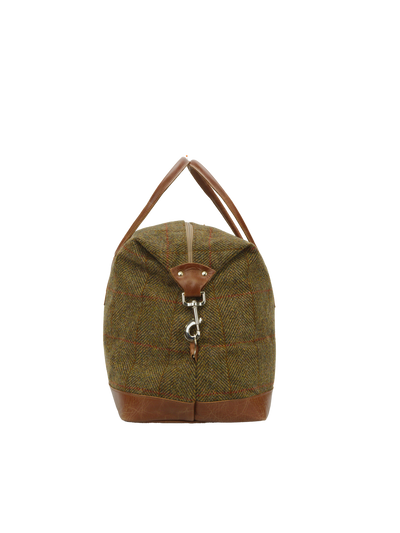 Harris Tweed Luggage Bag HB67 (Tan Leather)