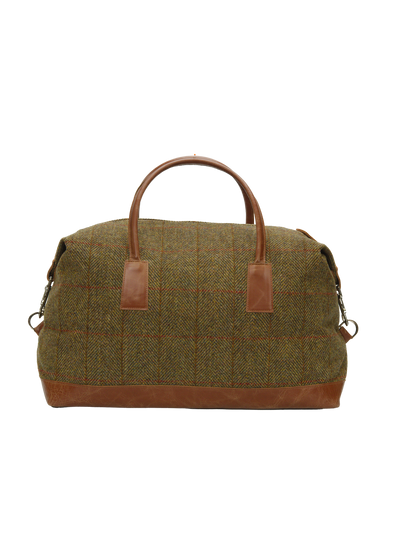 Harris Tweed Luggage Bag HB67 (Tan Leather)