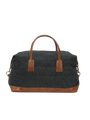Harris Tweed Luggage Bag HB80 (Tan Leather)